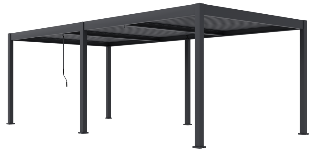 Bioklimatická pergola INTRO DUO 4x4 m Rojaplast (foto 96)