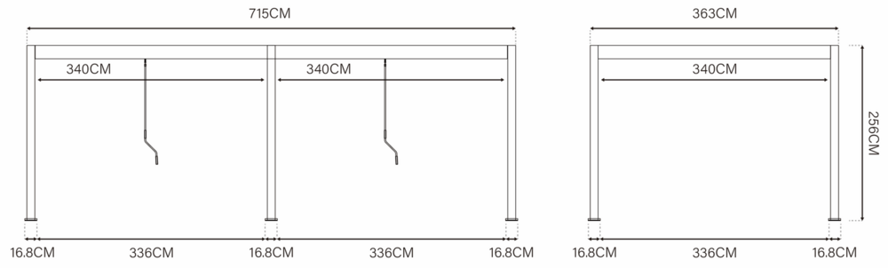 Bioklimatická pergola INTRO DUO 7,2x3,6 m Rojaplast (foto 16)