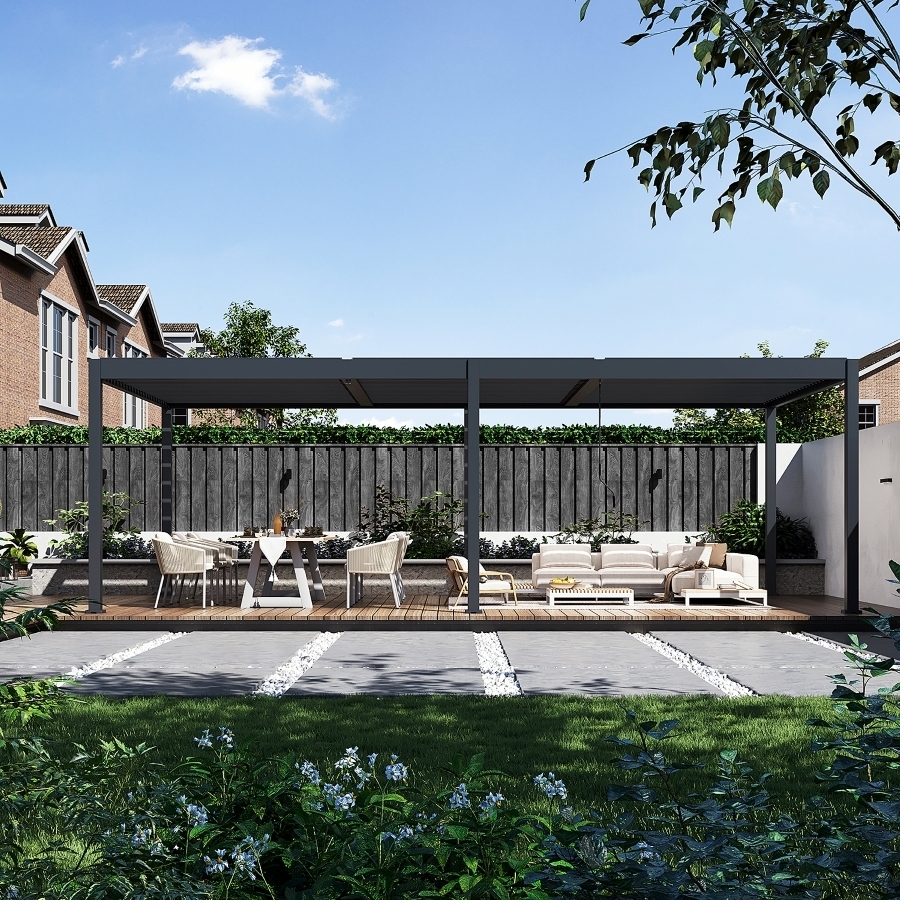 Bioklimatická pergola INTRO DUO 4x4 m Rojaplast (foto 153)