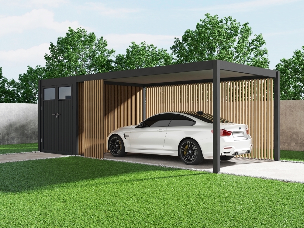 Přístřešek PRESTIGE Hliníkový na auto 5,3x3 m Rojaplast (foto 31)