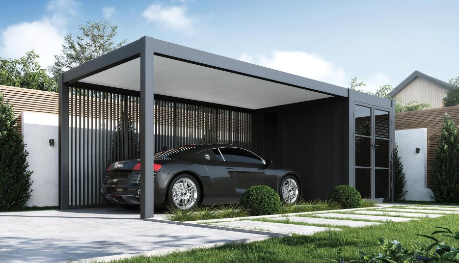 Přístřešek PRESTIGE Hliníkový na auto 5,3x3 m Rojaplast (foto 33)