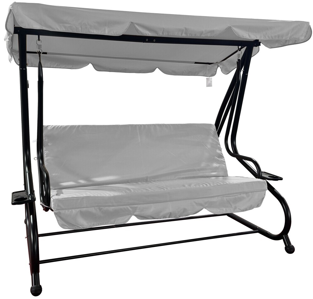 Kovinska vrtna gugalnica DE LUXE II - siva