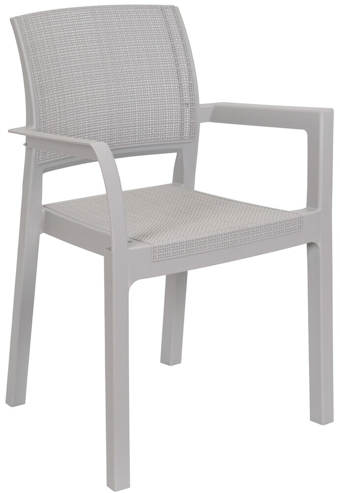 ALBA plastični fotelj - siv