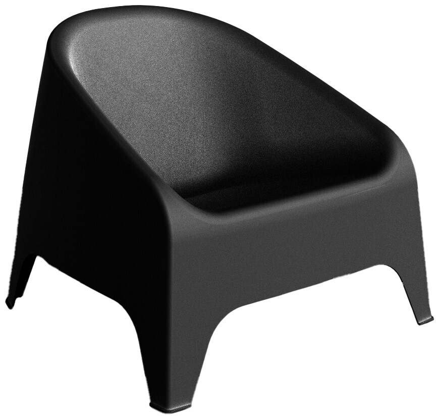 Plastični fotelj MATERA - grafit
