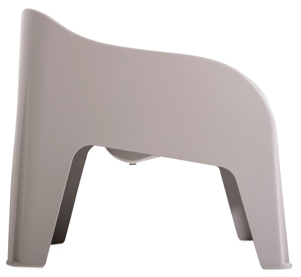 PETRA ARMCHAIR plastični fotelj - siv