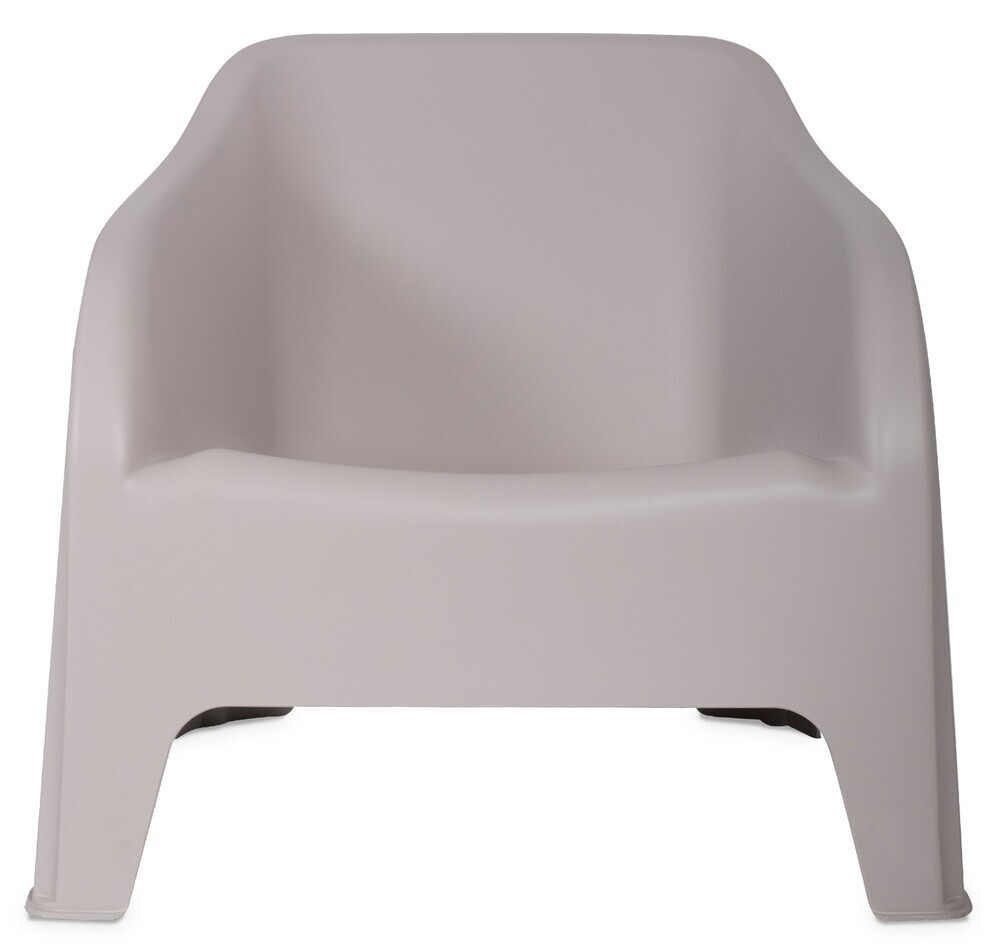 PETRA ARMCHAIR plastični fotelj - siv