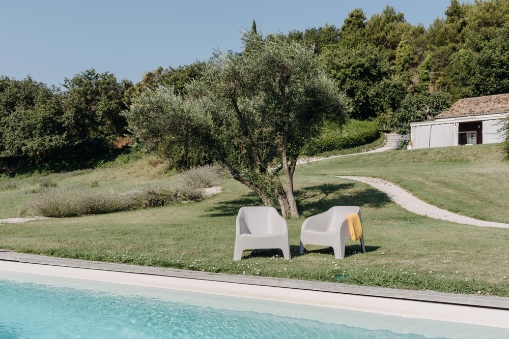 PETRA ARMCHAIR plastični fotelj - siv