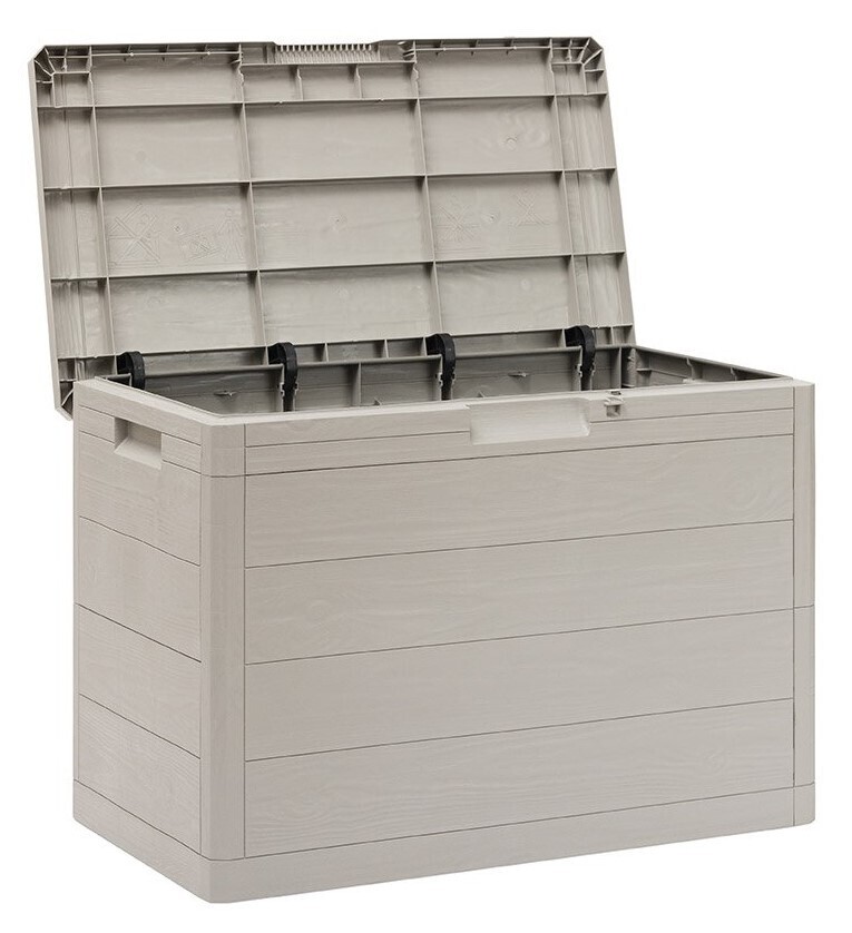 WOODYS vrtna plastična kutija za pohranu 160 L - svijetlosiva