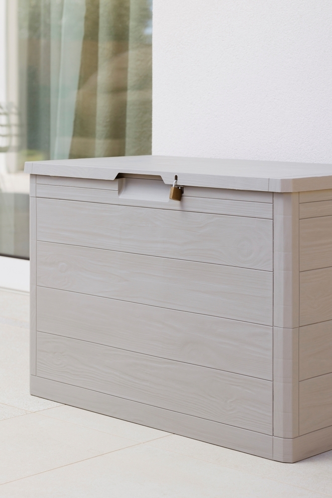 WOODYS vrtna plastična kutija za pohranu 160 L - svijetlosiva