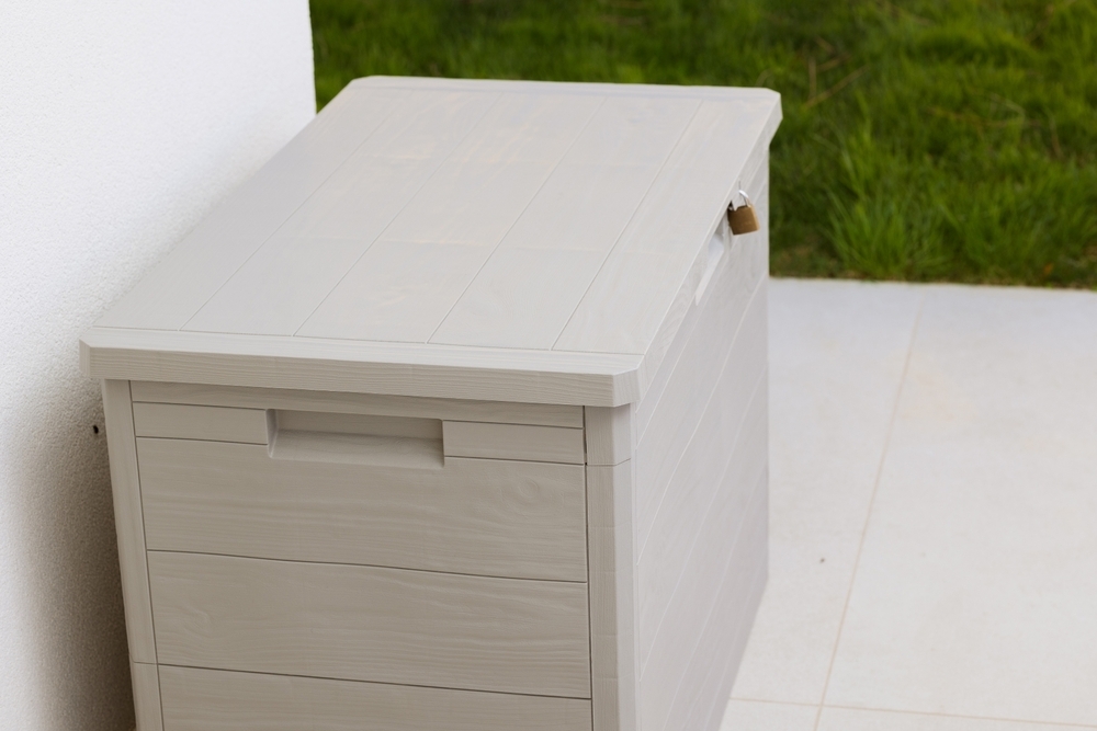 WOODYS vrtna plastična kutija za pohranu 160 L - svijetlosiva