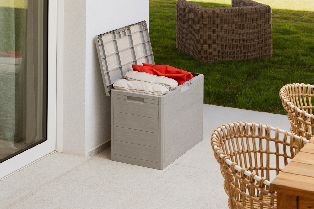 WOODYS vrtna plastična kutija za pohranu 160 L - svijetlosiva