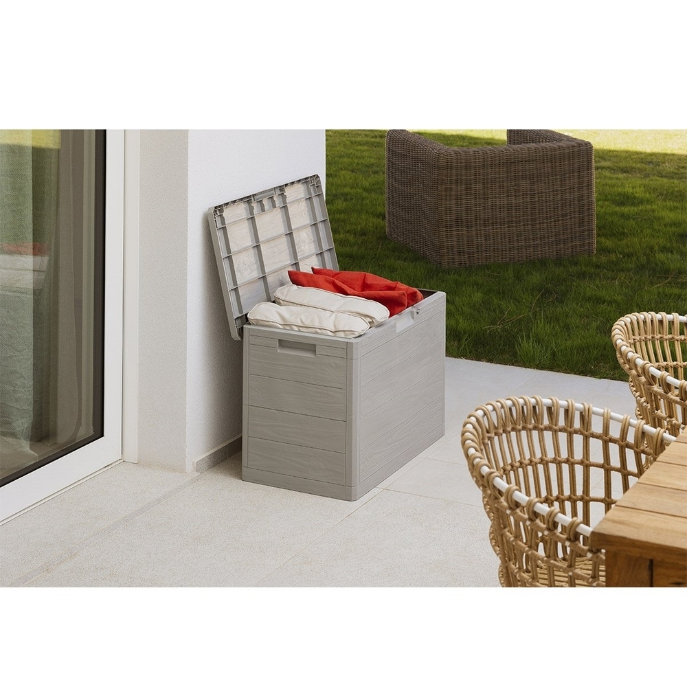 WOODYS vrtna plastična kutija za pohranu 160 L - svijetlosiva