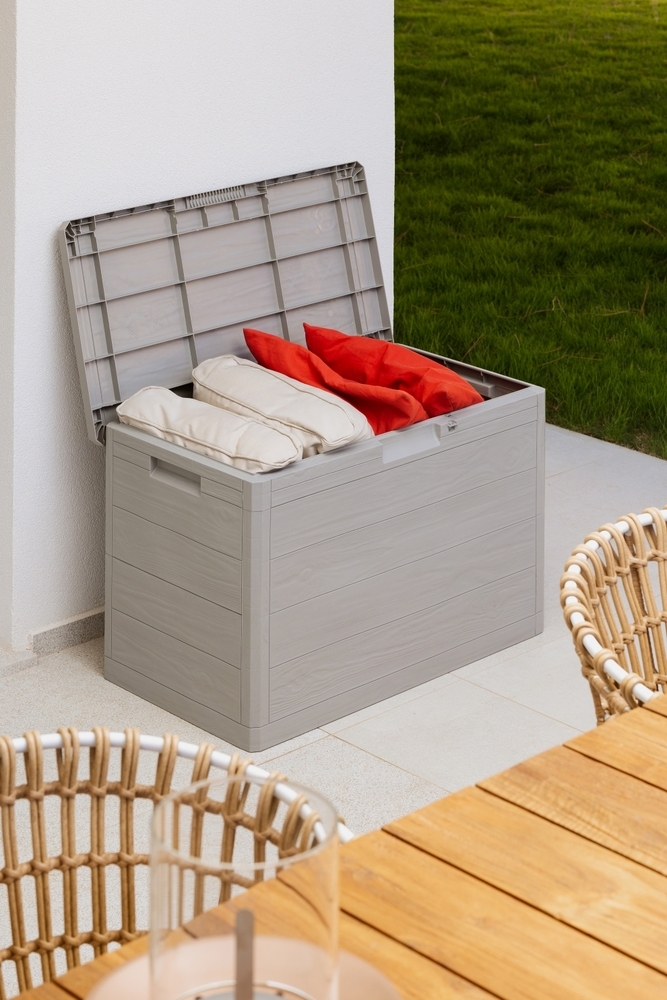 WOODYS vrtna plastična kutija za pohranu 160 L - svijetlosiva