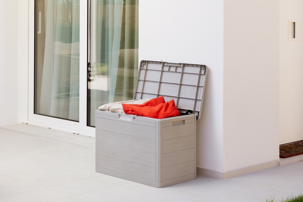 WOODYS vrtna plastična kutija za pohranu 160 L - svijetlosiva