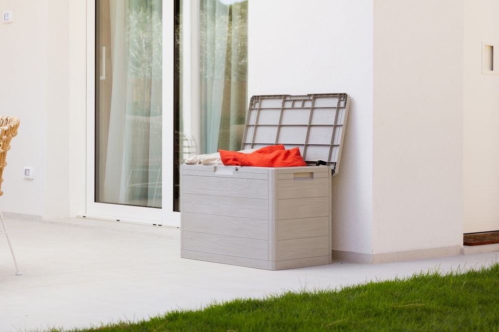 WOODYS vrtna plastična kutija za pohranu 160 L - svijetlosiva