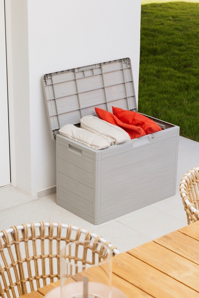 WOODYS vrtna plastična kutija za pohranu 160 L - svijetlosiva