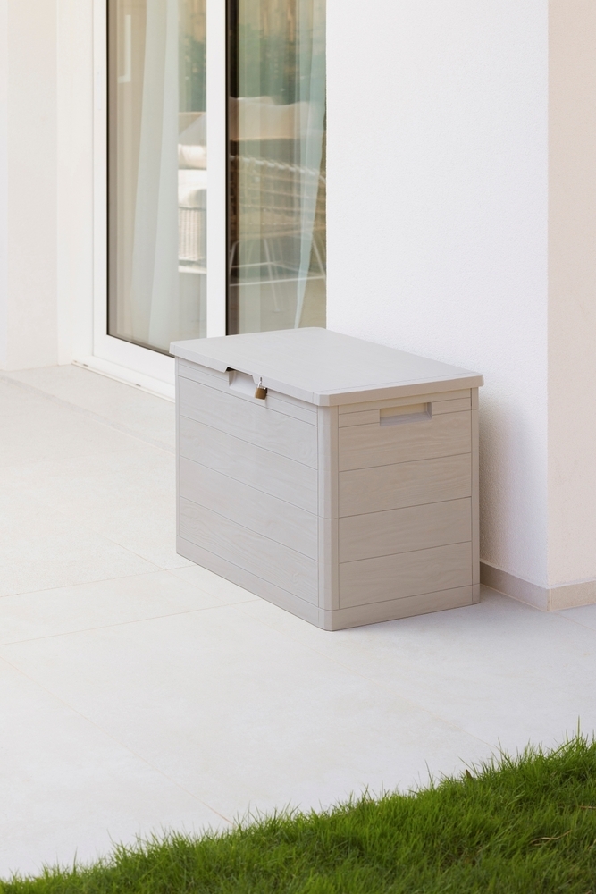 WOODYS vrtna plastična kutija za pohranu 160 L - svijetlosiva