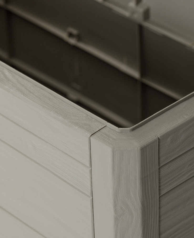 WOODYS Vrtna plastična škatla za shranjevanje 280 L - svetlo siva