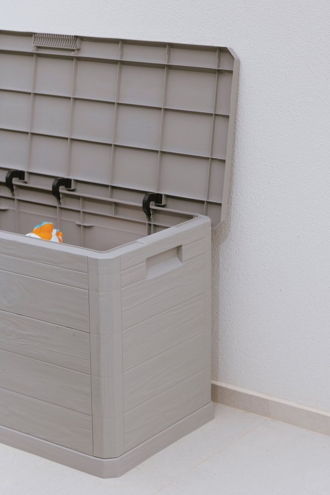 WOODYS Vrtna plastična škatla za shranjevanje 280 L - svetlo siva
