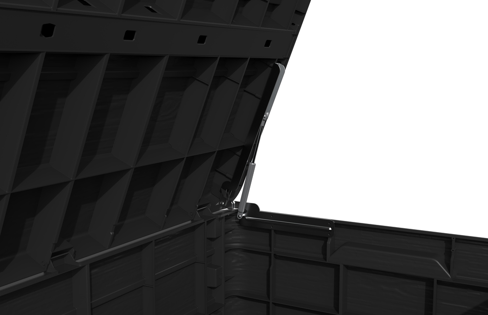 DOLOMITI 410 L vrtni plastični zaboj za shranjevanje - grafit