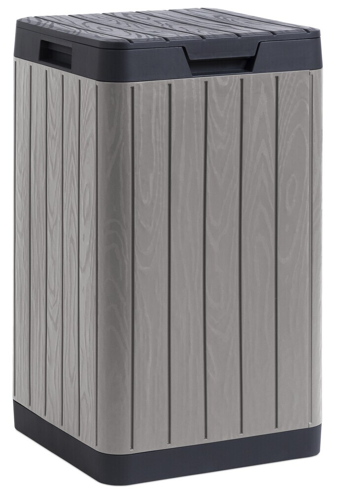 RIO GARDEN Plastična vrtna košara 80 L - svetlo siva in grafitna
