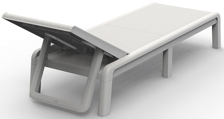 Ležalnik MALLORCA - bel