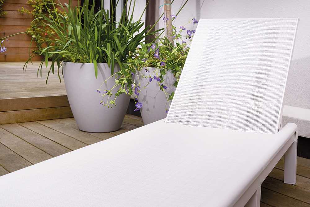 Ležalnik MALLORCA - bel