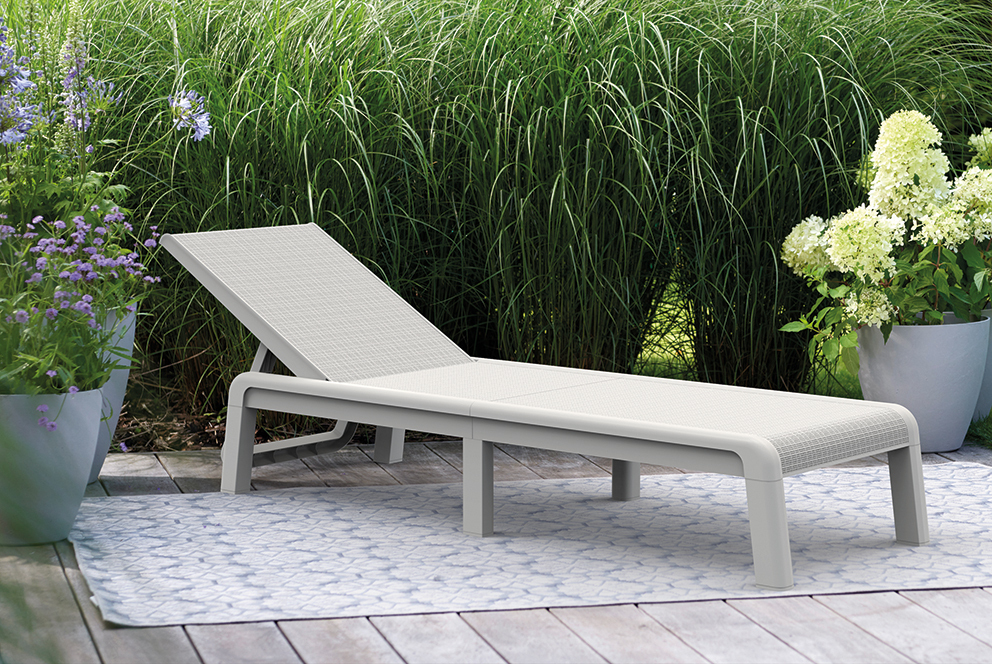 Ležalnik MALLORCA - bel