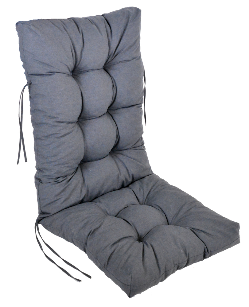 poduska premium na vysoke kreslo tmave seda