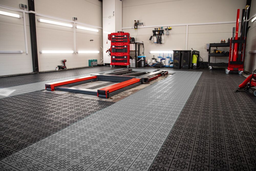 ATENA talne ploščice 11 kosov - SIVA