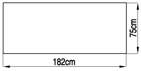 WC-A zamašek 182x75 cm