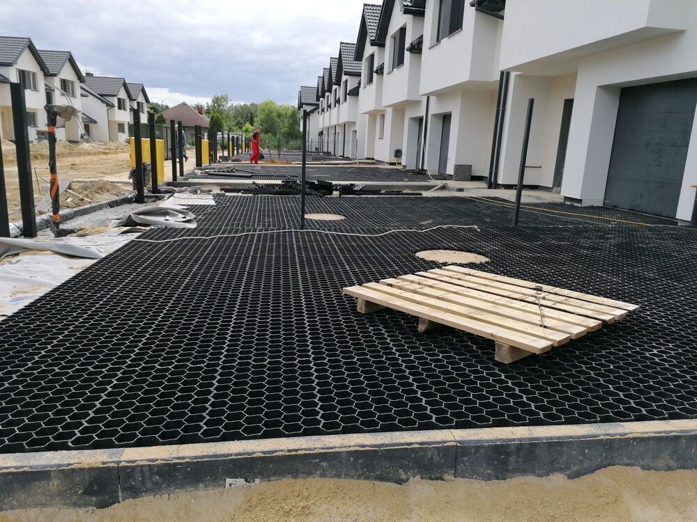 Ploščice za travo EKOGRID - 60x40x3 cm - črna