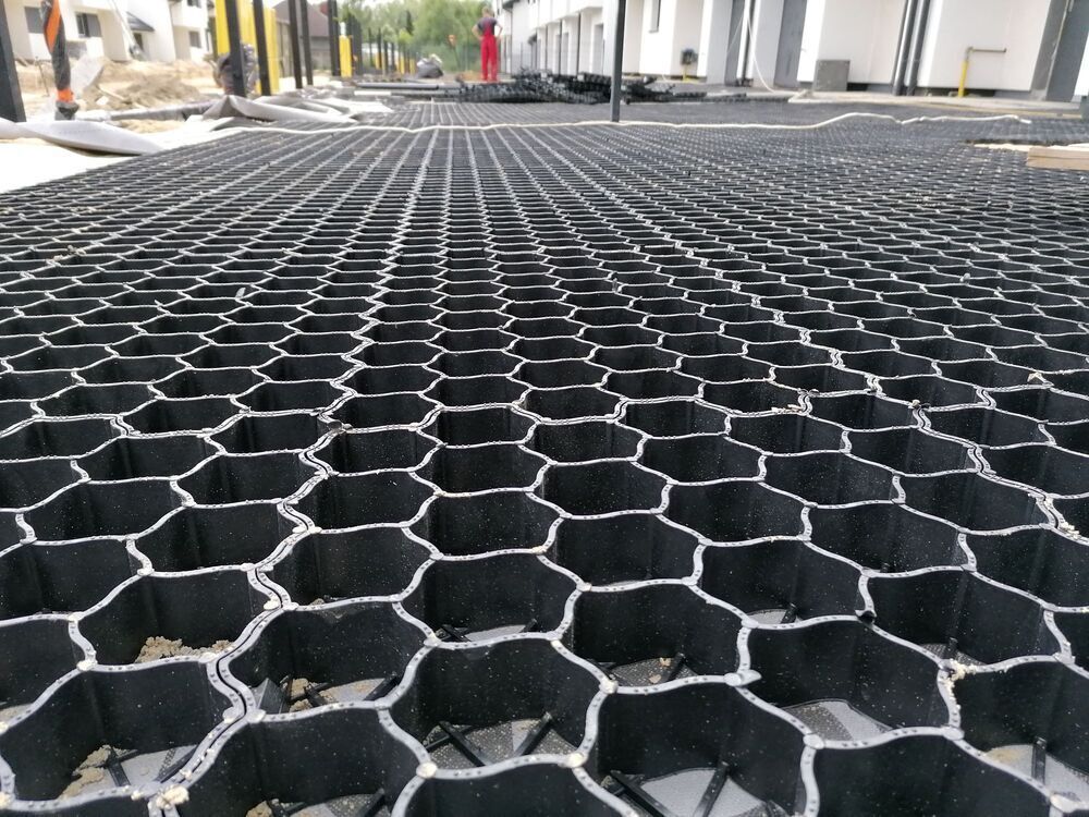 Ploščice za travo EKOGRID - 60x40x3 cm - črna