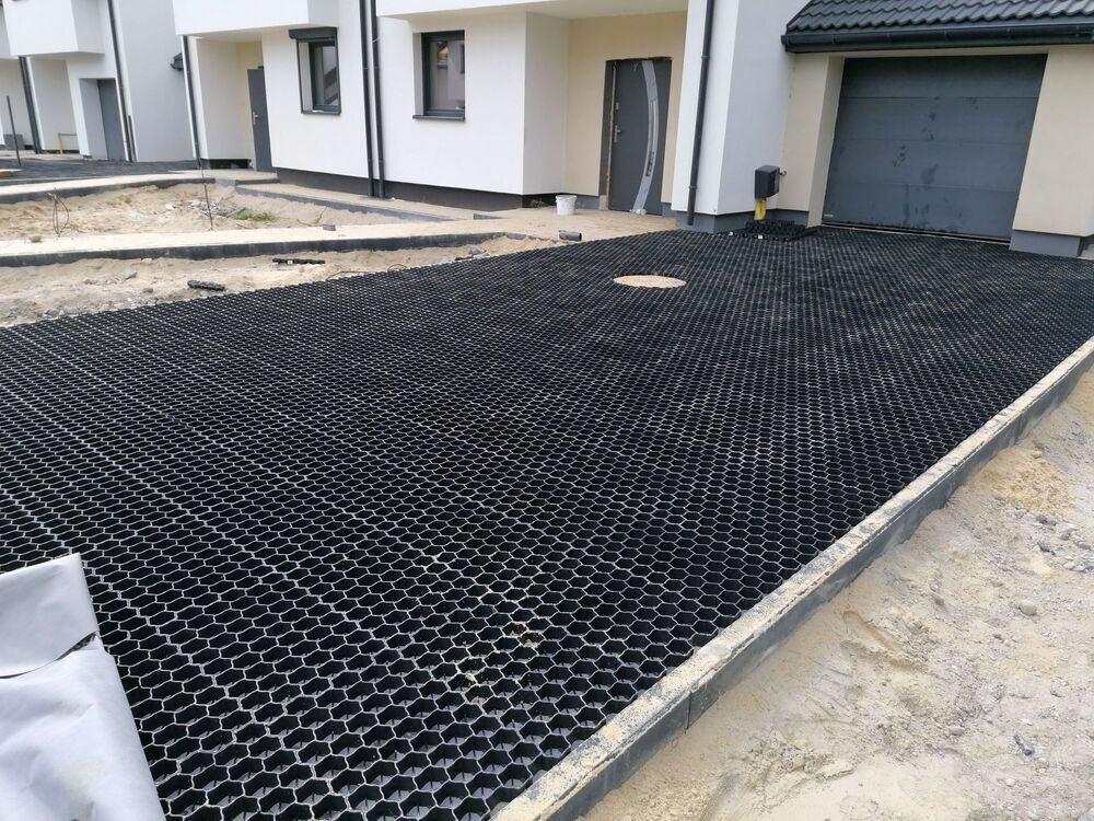 Ploščice za travo EKOGRID - 60x40x3 cm - črna