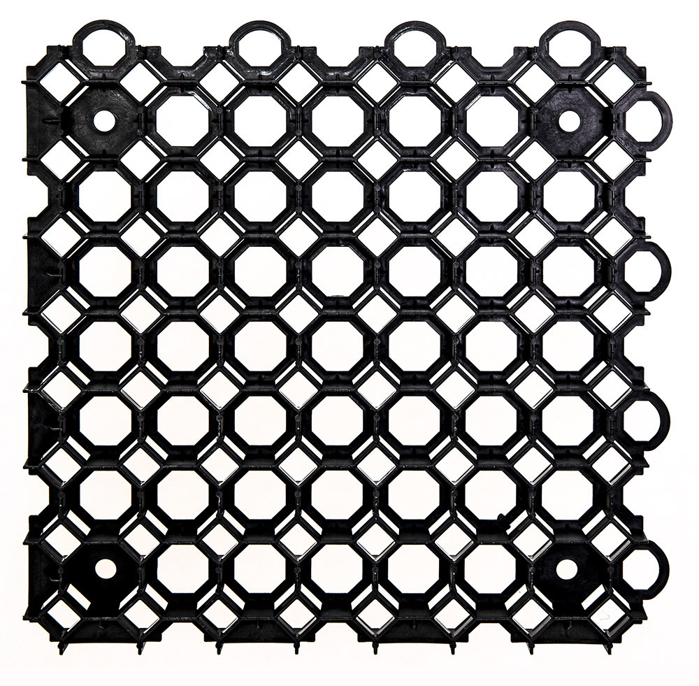 Ploščice za travo EKOGRID - 50x50x4 cm - črna