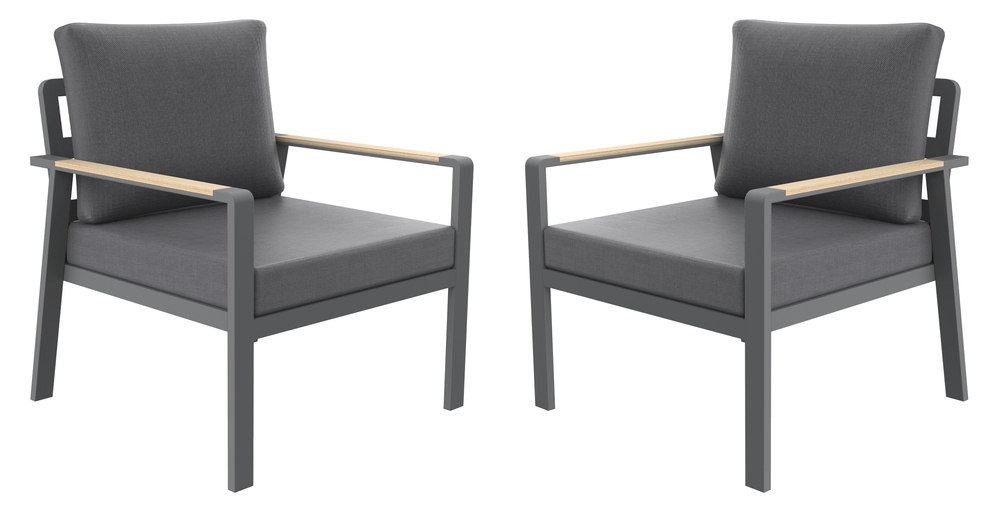 Aluminijasti stoli SIBIU DUO (2 kosa)