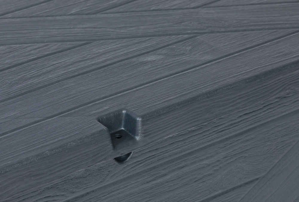 Vrtni plastični zaboj za shranjevanje 420 L - grafit