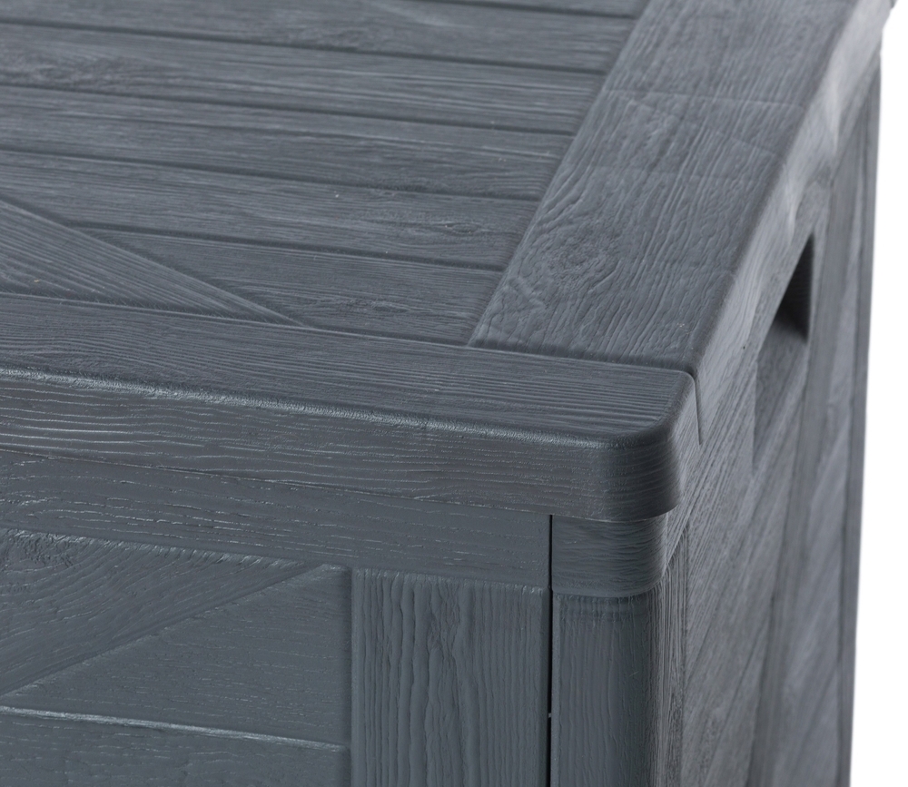 Vrtni plastični zaboj za shranjevanje 420 L - grafit