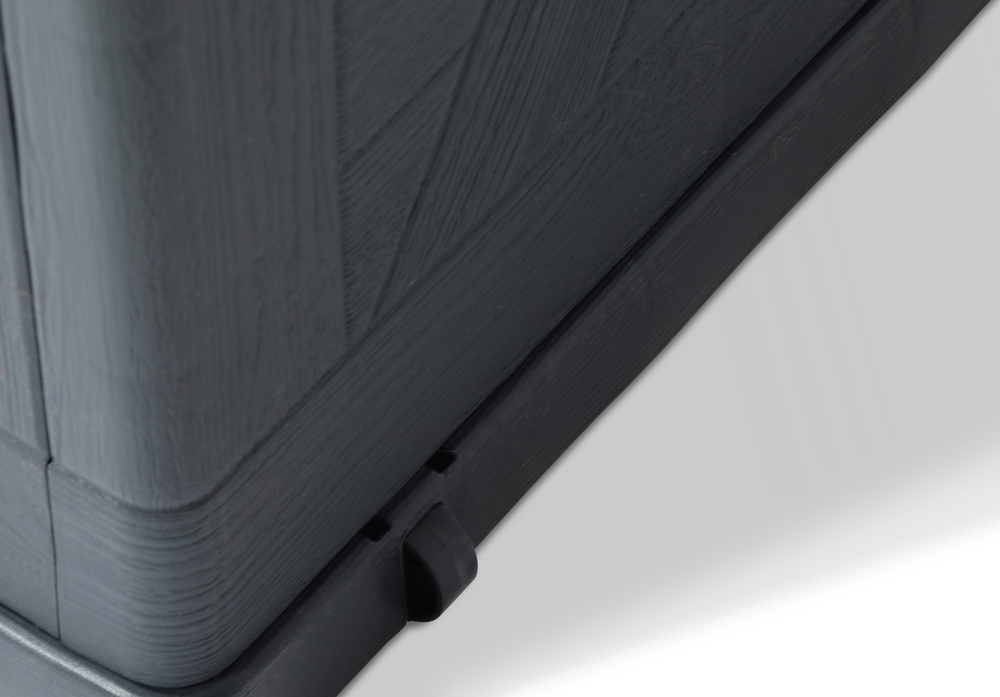 Vrtni plastični zaboj za shranjevanje 420 L - grafit