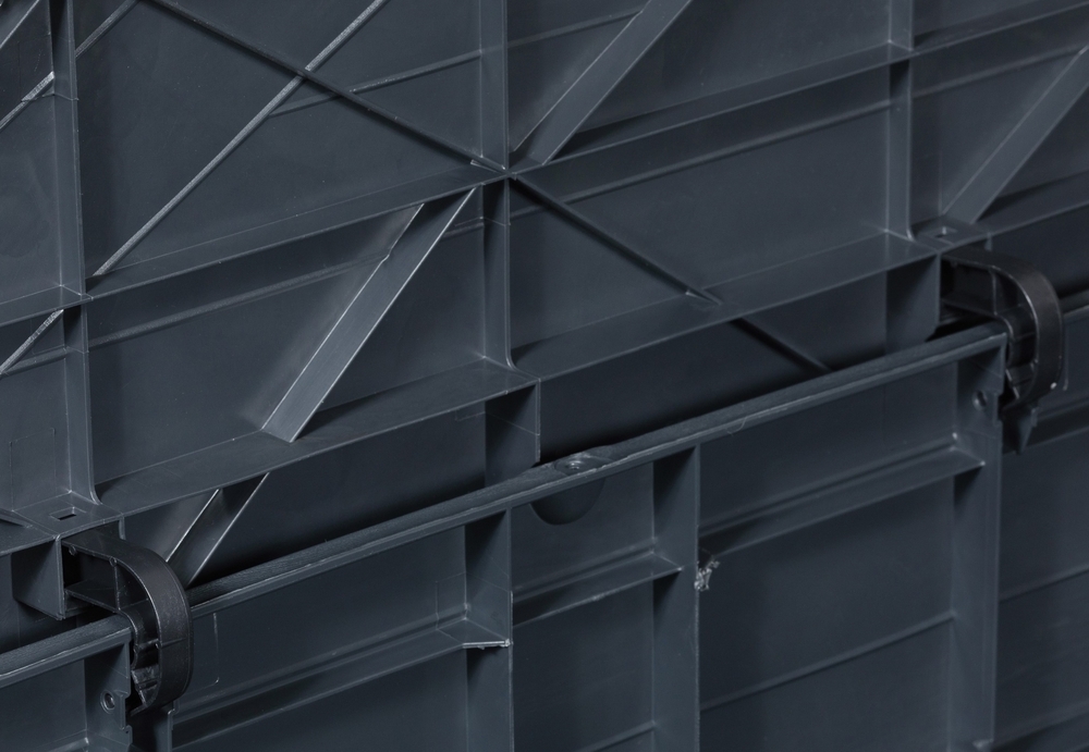 Vrtni plastični zaboj za shranjevanje 420 L - grafit