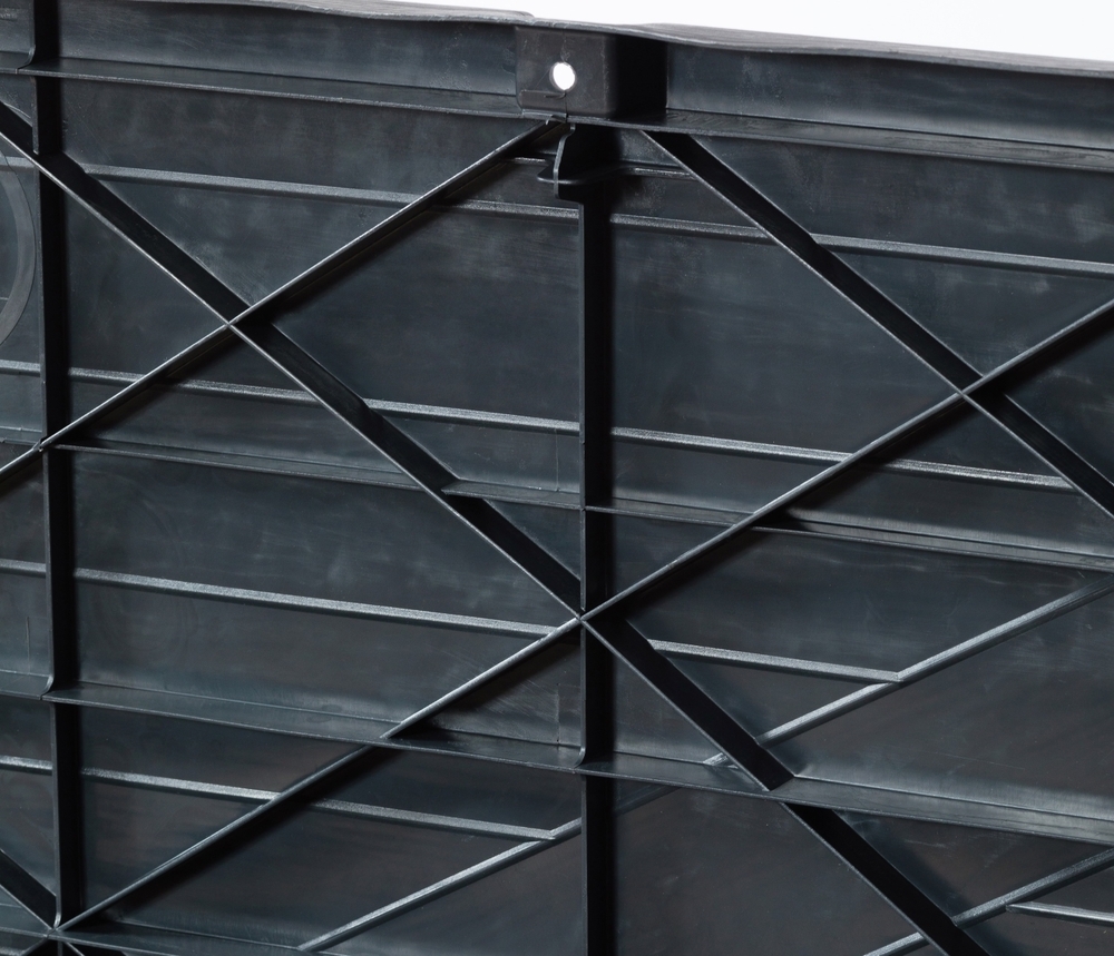 Vrtni plastični zaboj za shranjevanje 420 L - grafit