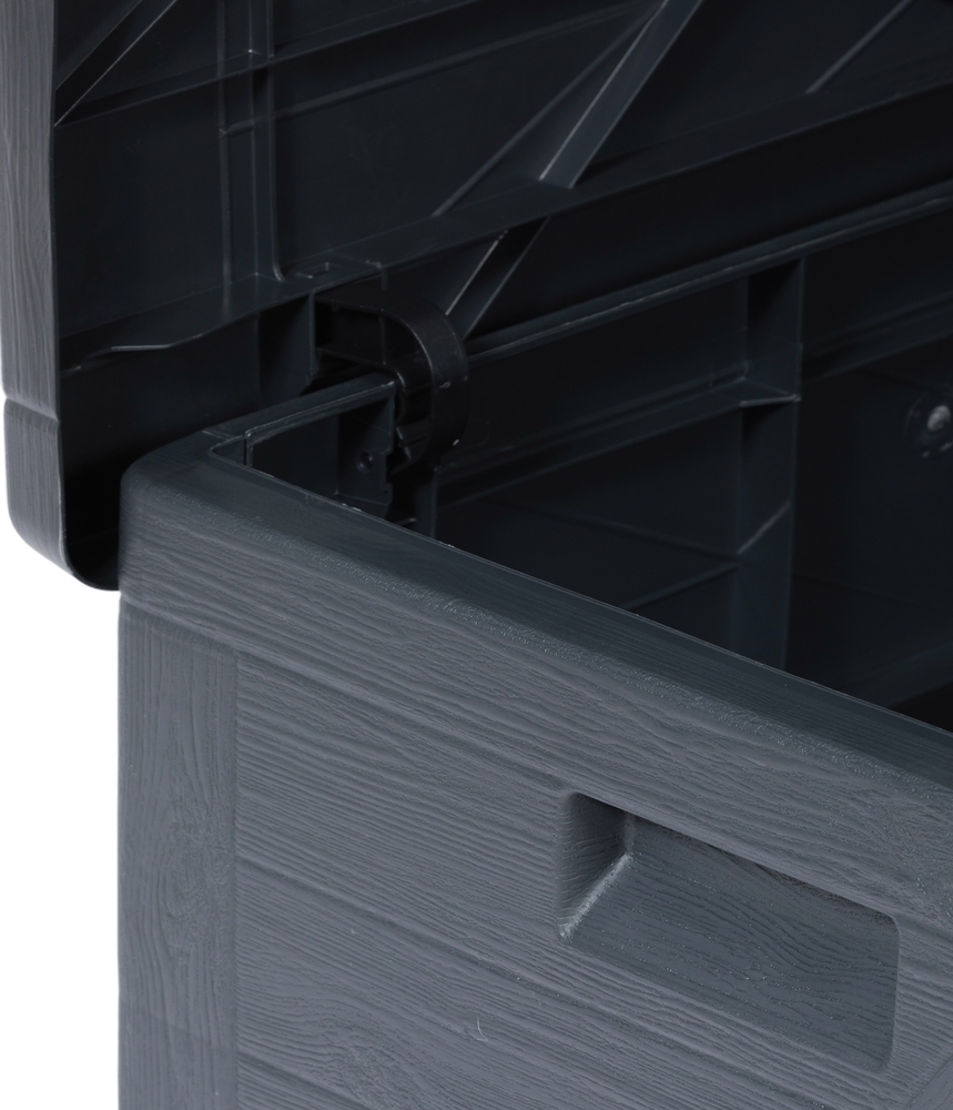 Vrtni plastični zaboj za shranjevanje 420 L - grafit