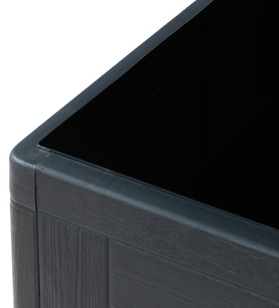 Vrtni plastični zaboj za shranjevanje 420 L - grafit