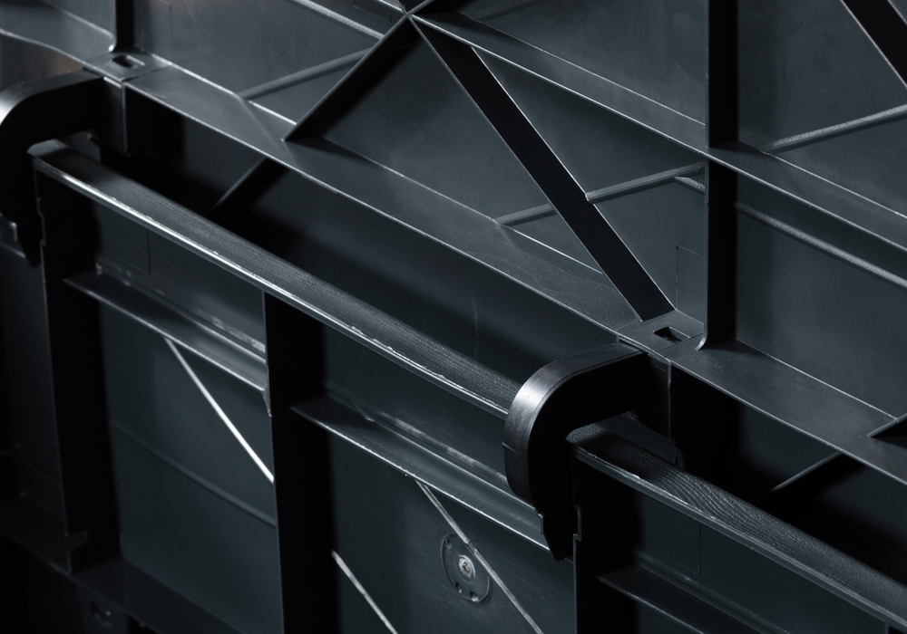 Vrtni plastični zaboj za shranjevanje 420 L - grafit