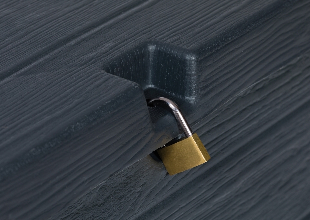 Vrtni plastični zaboj za shranjevanje 420 L - grafit