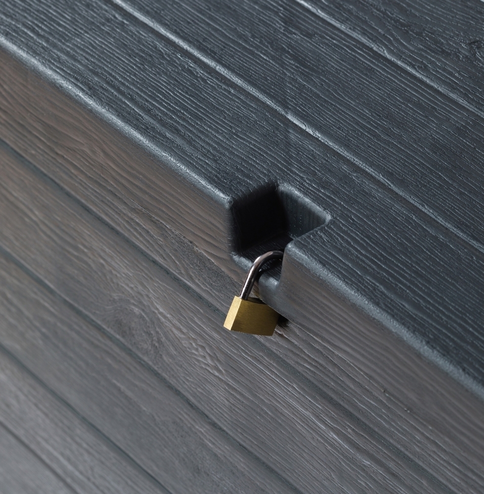 Vrtni plastični zaboj za shranjevanje 420 L - grafit