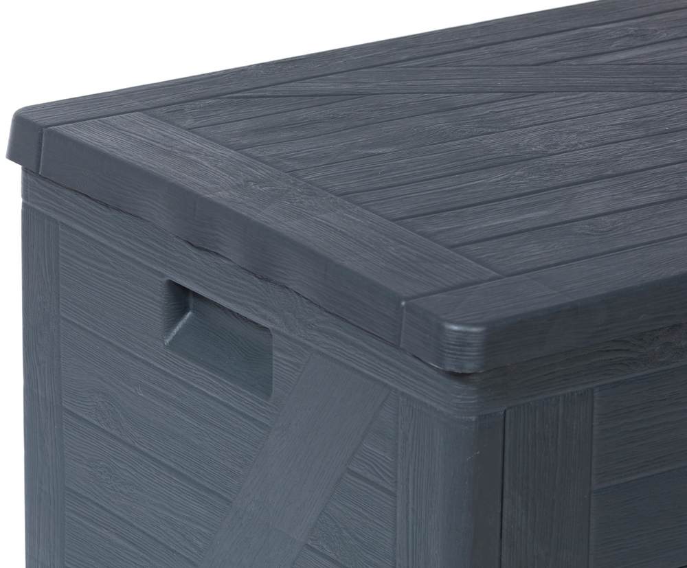 Vrtni plastični zaboj za shranjevanje 420 L - grafit