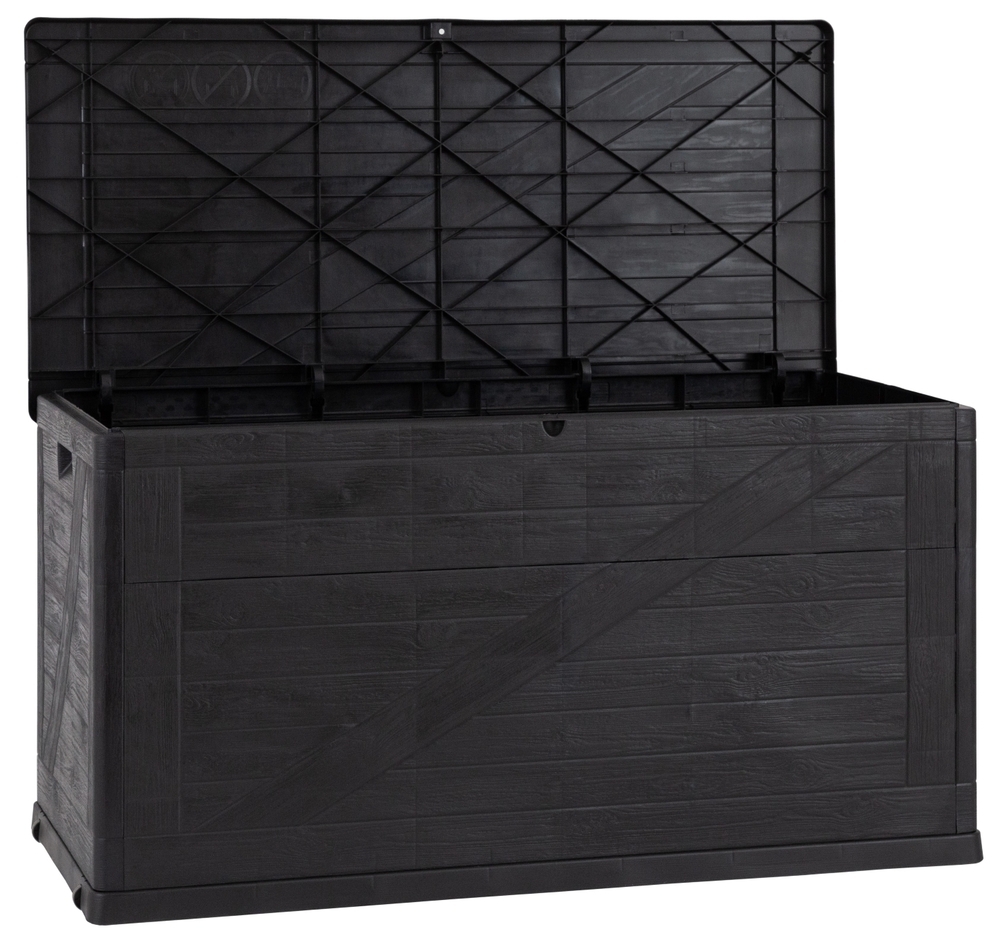 Vrtni plastični zaboj za shranjevanje 420 L - grafit