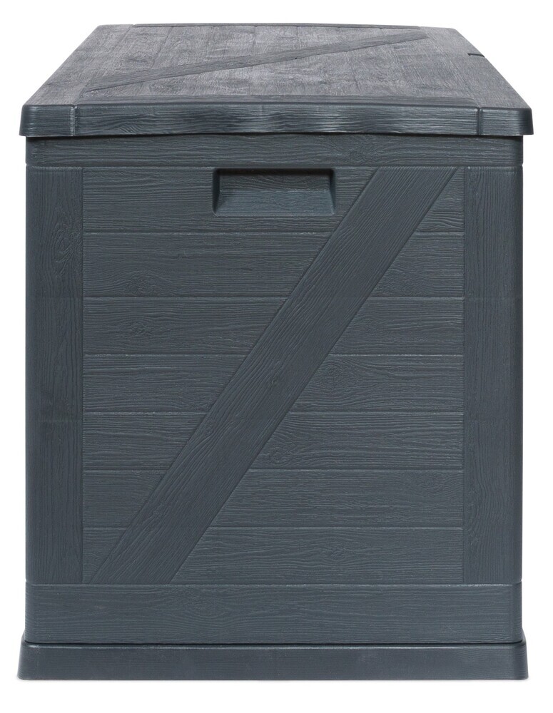 Vrtni plastični zaboj za shranjevanje 420 L - grafit