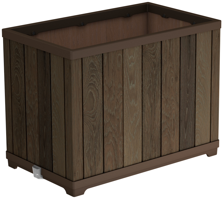 Cvetlični lonec DECO RECTANGLE TALL WALNUT